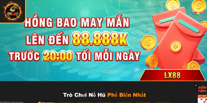 Hồng bao thưởng mỗi ngày dành tặng hội viên may mắn